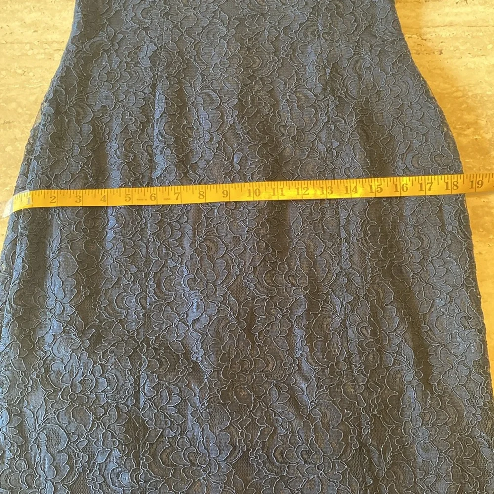 Ralph Lauren, navy lace evening gown,excellent condition, see measurements below - Picture 12 of 16